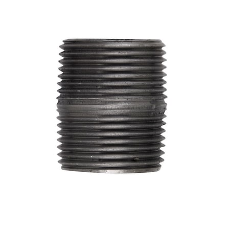 Seminole Anvil Beck 1 in. MPT Black Steel 1-1/2 in. L Close Nipple 8700140851